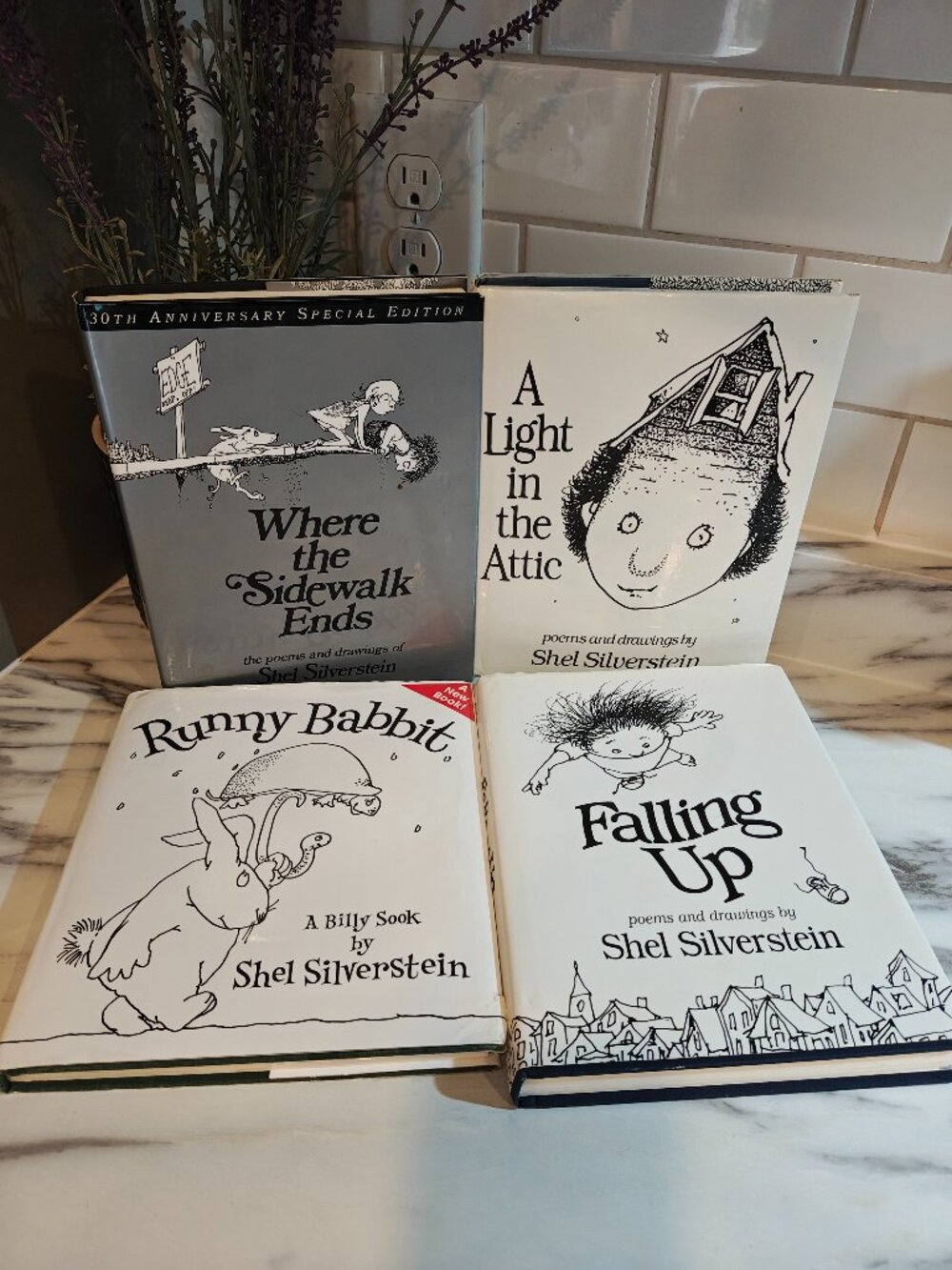 Shel Silverstein 4 Book Hardcover Collection Where Sidewalk Ends Poetry